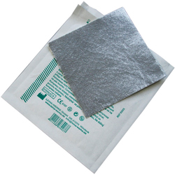 TELO DI MEDICAZIONE STERILE ED USTIONE IN TNT ALLUMINIZZATO - 10x10cm