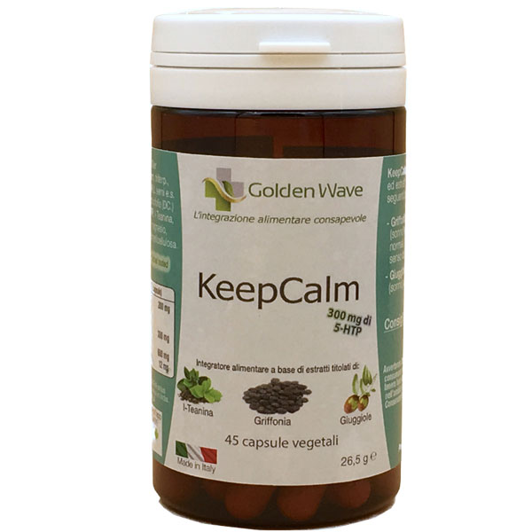 KEEPCALM - INTEGRATORE ALIMENTARE per il RILASSAMENTO, il DEFATICAMENTO ed il BENESSERE MENTALE - Conf.45capsule