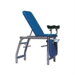 LETTINO GINECOLOGICO 3 SEZIONI in tubolare ovale - portata 130kg - blu