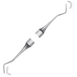 STRUMENTO ODONTOIATRICO PERIODONZIA CURETTA SCALER - 204S - in acciao inox