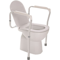 SOSTEGNO PER WC regolabile in altezza - portata 100kg  alluminio anodizzato