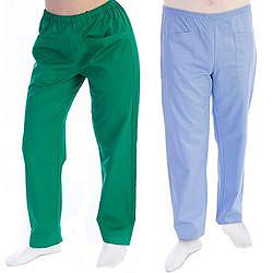 PANTALONE DOTTORE MEDICO INFERMIERE UNISEX - cotone 60% - varie misure e colori