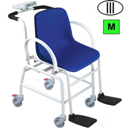 BILANCIA SEDIA PESAPERSONE DIGITALE - WUNDER mod. DE5 - classe III - portata 300kg - blu