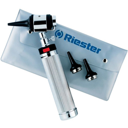 OTOSCOPIO RIESTER UNI I - XL 2,5V - lente 4X - manico C - con borsetta