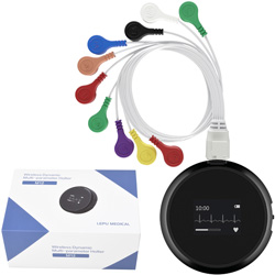 SISTEMA DI MONITORAGGIO PORTATILE ECG HOLTER M12 - 12 derivazioni - ricaricabile a batteria