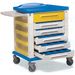 CARRELLO FARMACIA STANDARD - 6 cassetti - serratura - 82x64xh.100cm