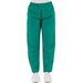 PANTALONE DOTTORE MEDICO INFERMIERE UNISEX - cotone 100% - verde - varie misure