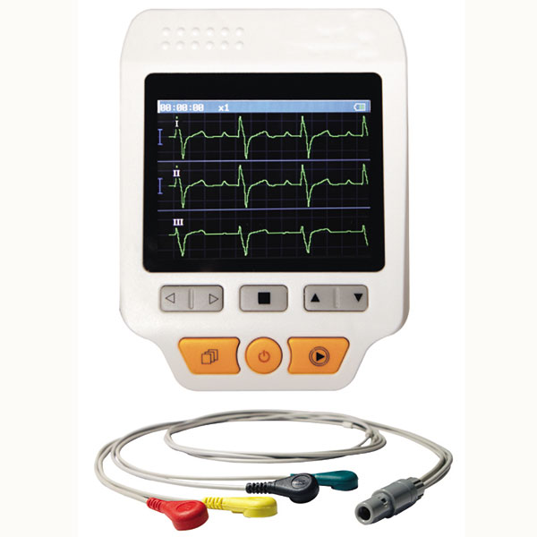 MINI ECG PALMARE CARDIO PC-80D - 3 canali - display a colori - 32Mb