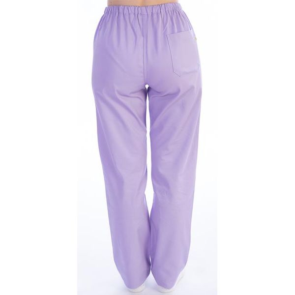 PANTALONE DOTTORE MEDICO INFERMIERE UNISEX - cotone 60% - viola - varie misure