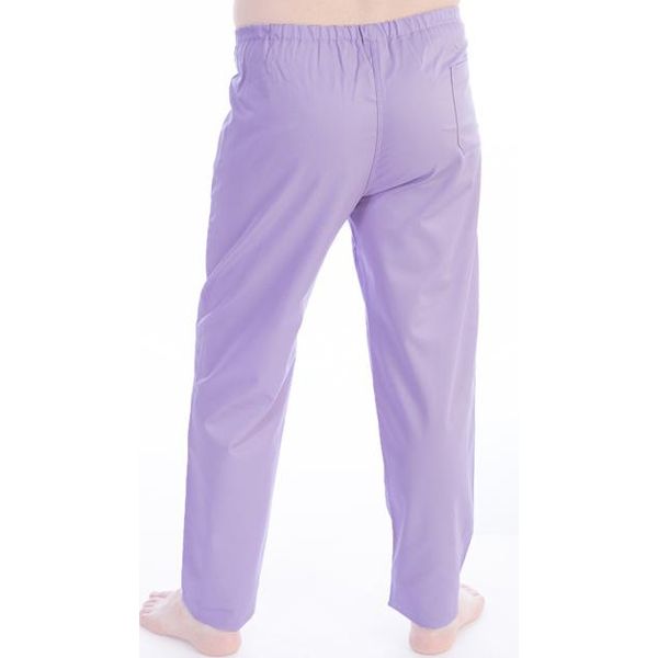 PANTALONE DOTTORE MEDICO INFERMIERE UNISEX - cotone 60% - viola - varie misure