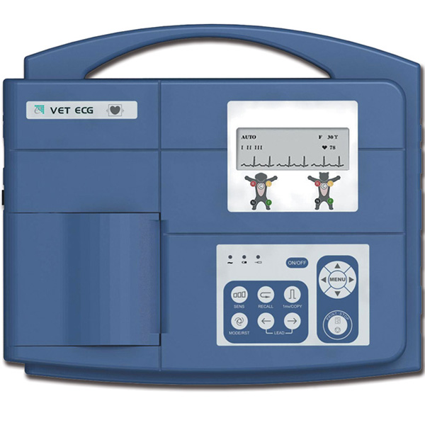 ELETTROCARDIOGRAFO ECG VETERINARIA 7 DERIVAZIONI - monocanale - batteria ricaricabile