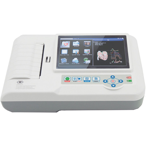 ELETTROCARDIOGRAFO / ECG CONTEC 600G 12 DERIVAZIONI -  3/6canali con display touch screen - interpretativo