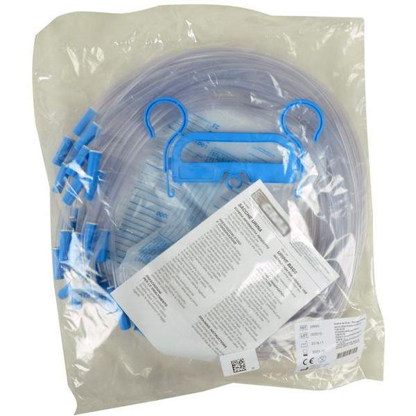 SACCA URINE 2000cc tubo 130cm + valvola antireflusso - conf.30pz