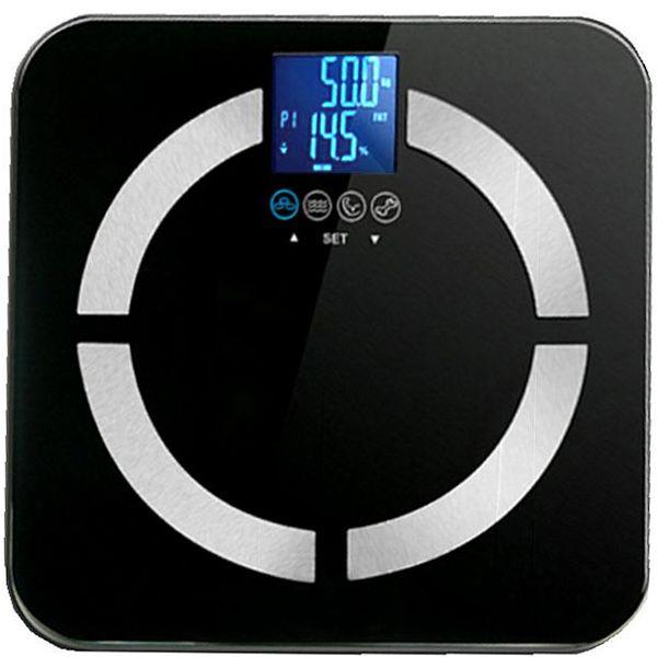 BILANCIA PESAPERSONE BODY FAT LIBRA - portata 150kg - nera 