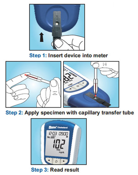 Mission 3in1 - Misuratore di Colesterolo Totale, LDL, HDL e