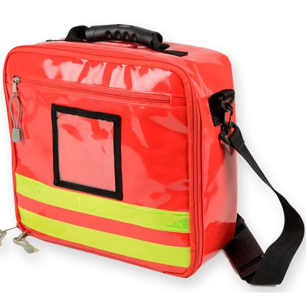 BORSA EMERGENZA SOCCORSO CUBO impermeabile - 28x34xh.13cm - vuota - rossa