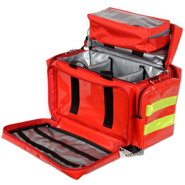 BORSA EMERGENZA SOCCORSO SMART impermeabile - 45x28xh.28cm - vuota - rossa