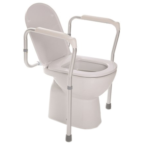 SOSTEGNO PER WC regolabile in altezza - portata 100kg  alluminio anodizzato