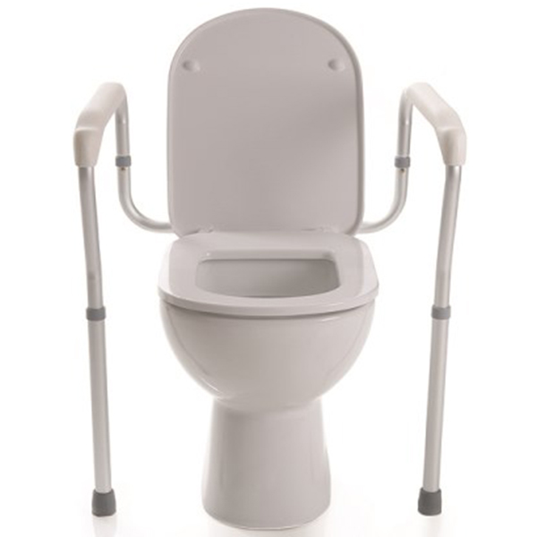 SOSTEGNO PER WC regolabile in altezza - portata 100kg  alluminio anodizzato