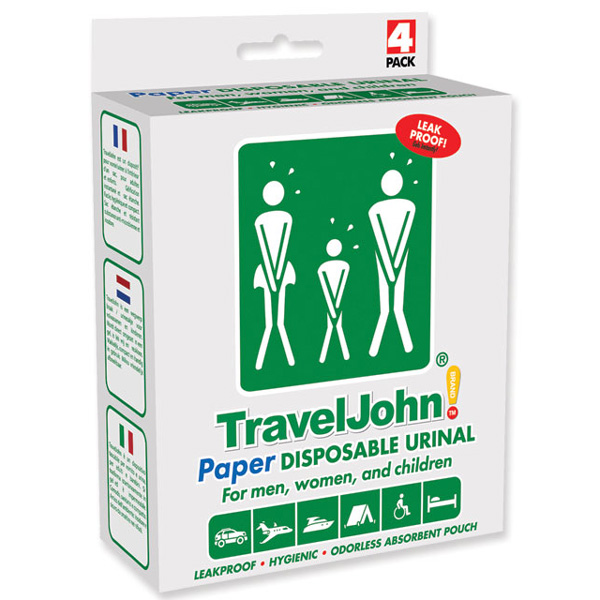 SACCA URINA PORTATILE TRAVEL JOHN -> 600ml - conf.10pz 