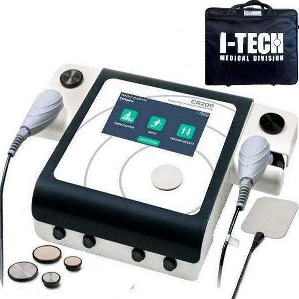 TECARTERAPIA PROFESSIONALE I-TECH CR200 - 160W - 34 programmi - schermo touch 7" - con 2 sonde e borsa