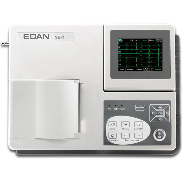 ELETTROCARDIOGRAFO / ECG EDAN SE-3C 12 DERIVAZIONI - 3 canali - display a colori - interpretativo