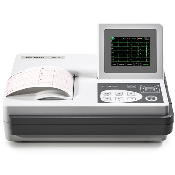 ELETTROCARDIOGRAFO / ECG EDAN SE-3C 12 DERIVAZIONI - 3 canali - display a colori - interpretativo