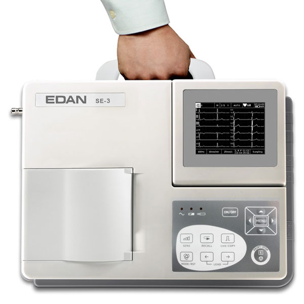 ELETTROCARDIOGRAFO / ECG EDAN SE-3C 12 DERIVAZIONI - 3 canali - display a colori - interpretativo