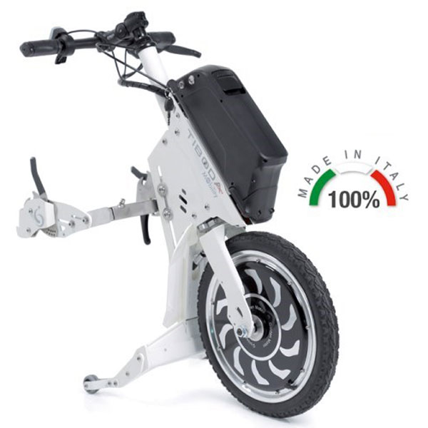 PROPULSORE ANTERIORE ELETTRICO TIBODA® per sedie a rotelle - Potenza motore 1000W - vari colori