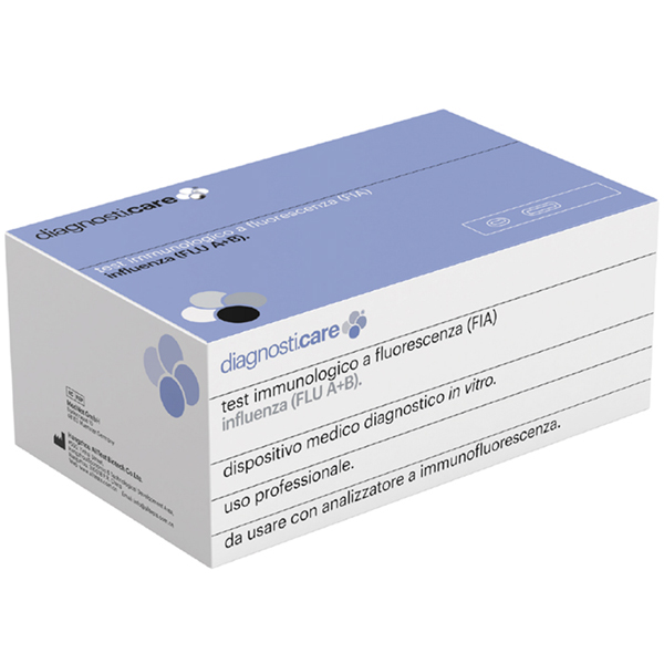 TEST INFLUENZA A/B PER ANALIZZATORE IMMUNOLOGICO FIATEST GO - conf. 10 pz