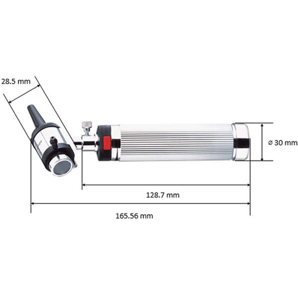 OTOSCOPIO RIESTER UNI I XL 2,5V - LENTE 4X - manico C - con borsetta