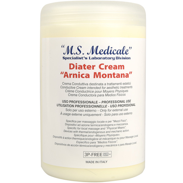 CREMA CONDUTTIVA DIATERMIA PER TECAR TERAPIA - ARNICA MONTANA - flacone 1lt