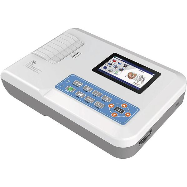 ELETTROCARDIOGRAFO ECG VETERINARIA CONTEC 300-G VET - 12 derivazioni - 3 canali - batteria ricaricabile