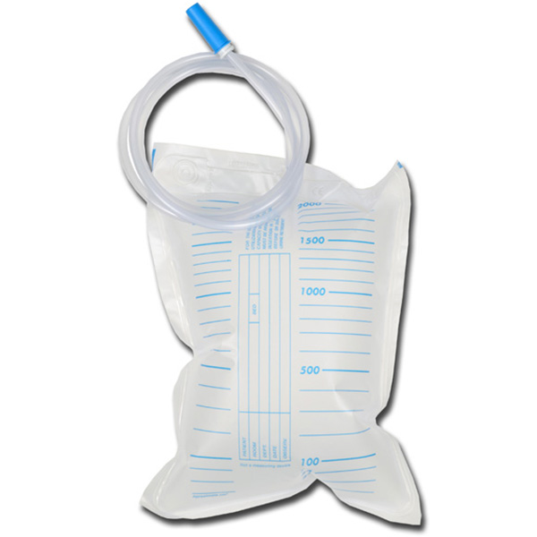 SACCA URINE 2000 cc  tubo 130cm - conf.180pz.