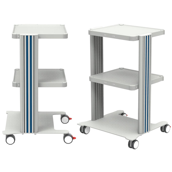 CARRELLO EASY - 2 ripiani 40x36cm + base - 50x45xh.75cm