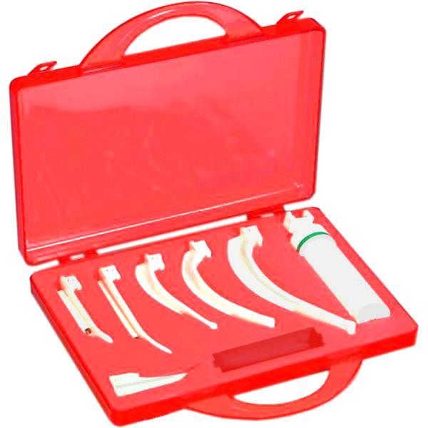 SET LARINGOSCOPIO con manico plastica + 6 lame