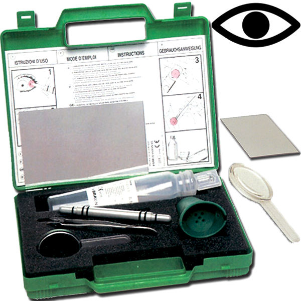 KIT LAVAGGIO OCULARE COMPLETO PRIMO SOCCORSO - levascheggie per occhi