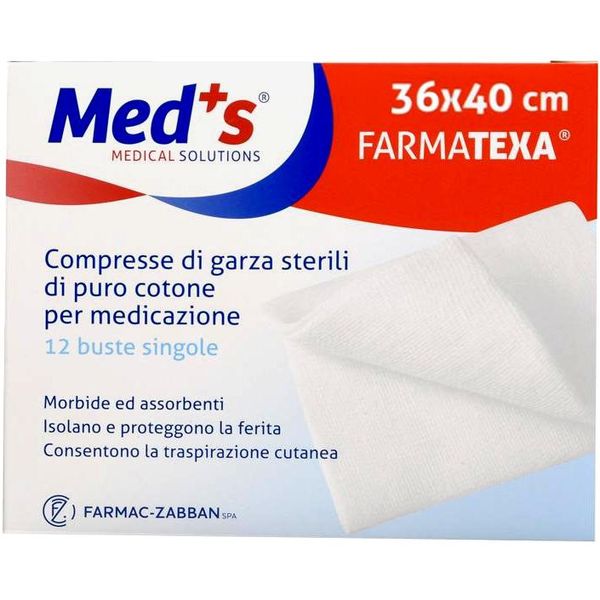 COMPRESSE GARZA COTONE STERILI - 36x40cm - conf.48 astucci da 12 compresse