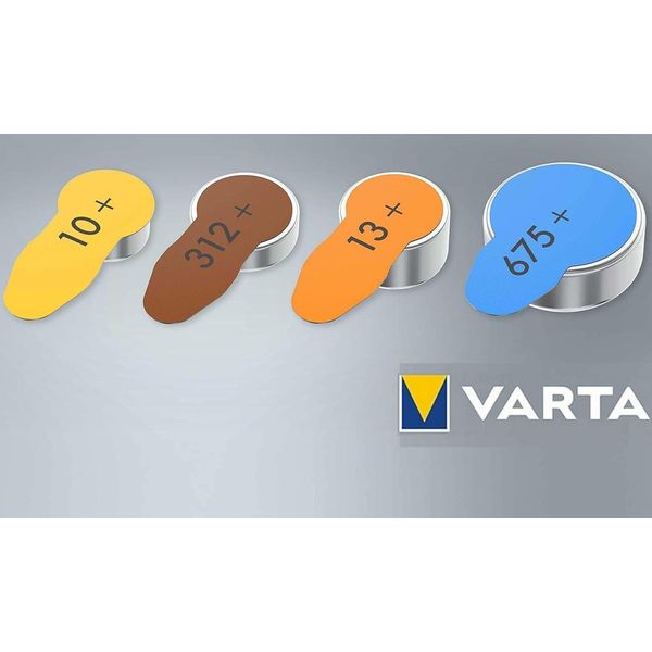 BATTERIE ACUSTICHE A BOTTONE VARTA 1,45V  - conf. 6pz - vari modelli