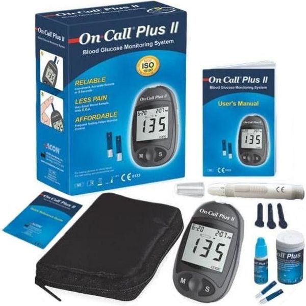 KIT MISURATORE LETTORE DI GLICEMIA ONCALL PLUS