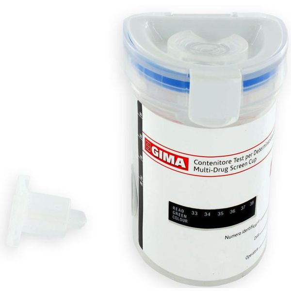 TEST URINE ANTIDROGA / CUP TEST DROGHE - 8 parametri + 6 adulteranti - vers. reader - conf.25pz